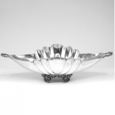 eleganta fructiera din argint. atelier italian. cca 1950